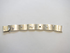 Hinged sterling silver bracelet